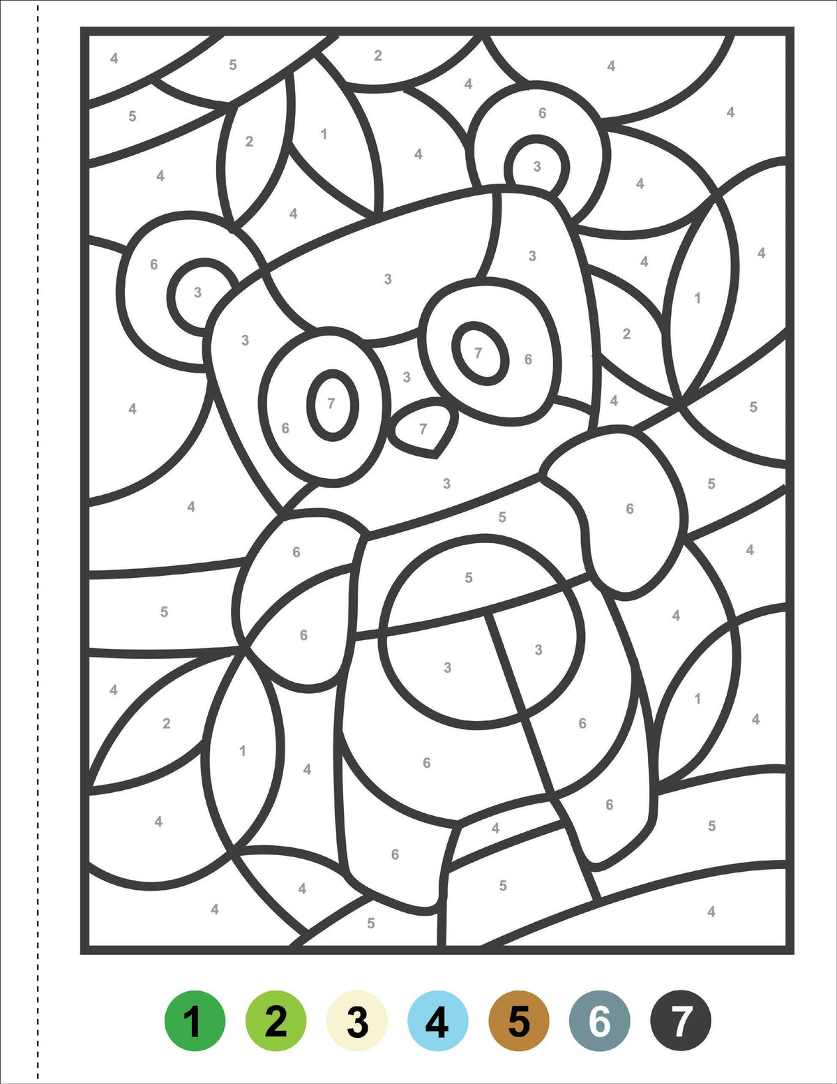 My First Color-by-Number! Animals