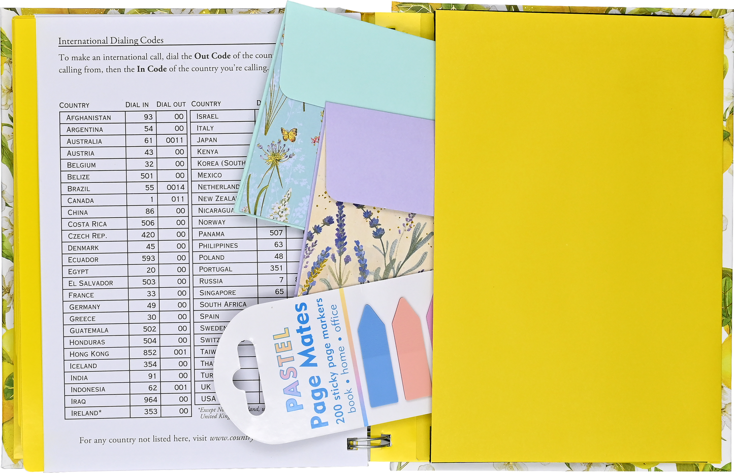 Amalfi Lemons Large Address Book