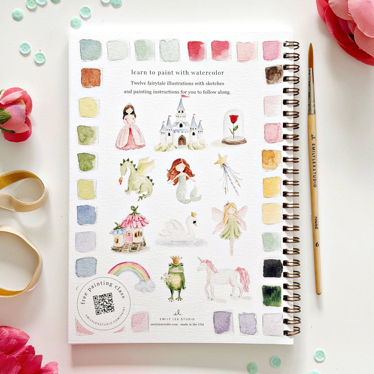 Emily Lex Fairytale Watercolor Workbook