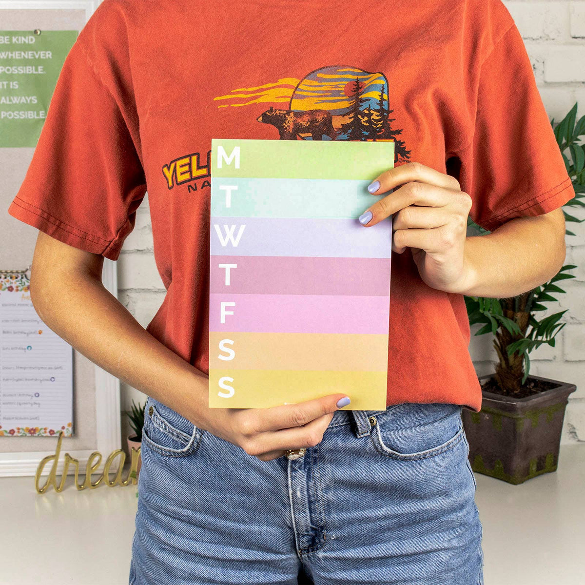 Rainbow Color Blocked Weekly Planning Pad 6x9 (TOP SELLING)