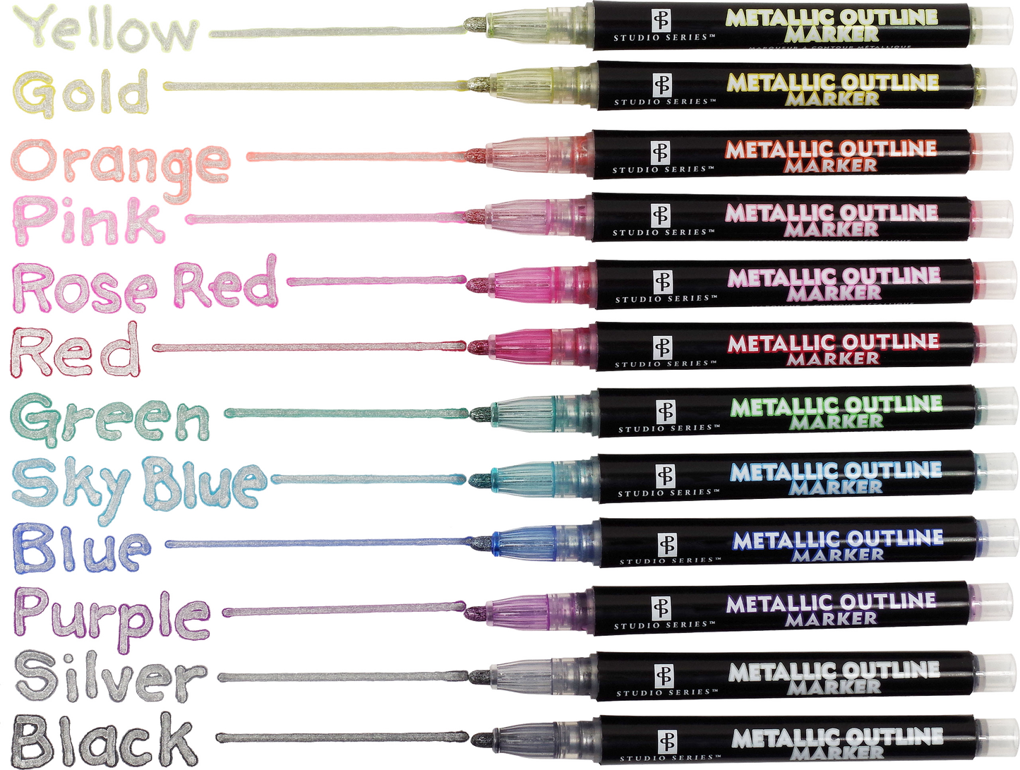 Studio Series Metallic Outline Markers