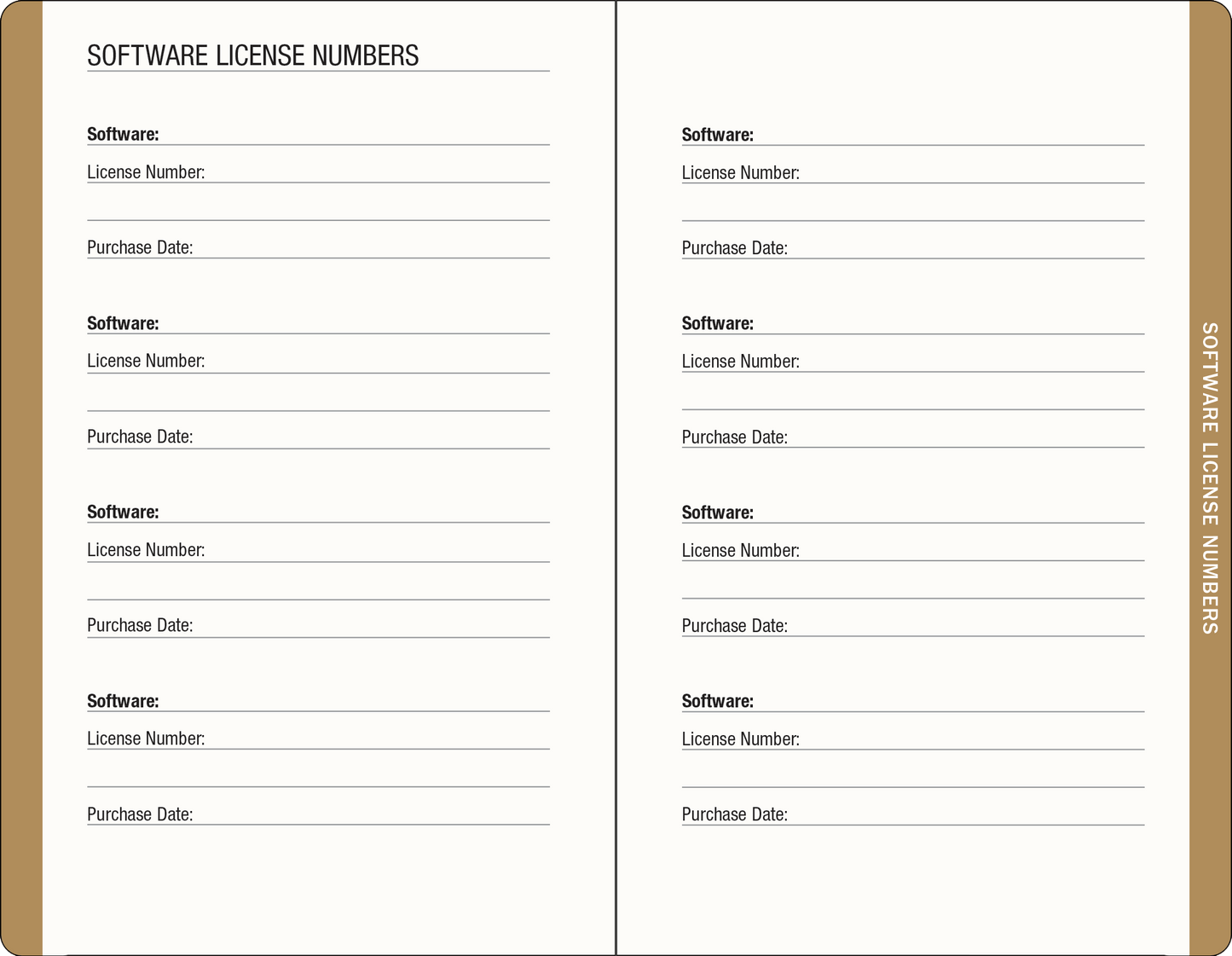 Amalfi Lemons Internet Address & Password Logbook