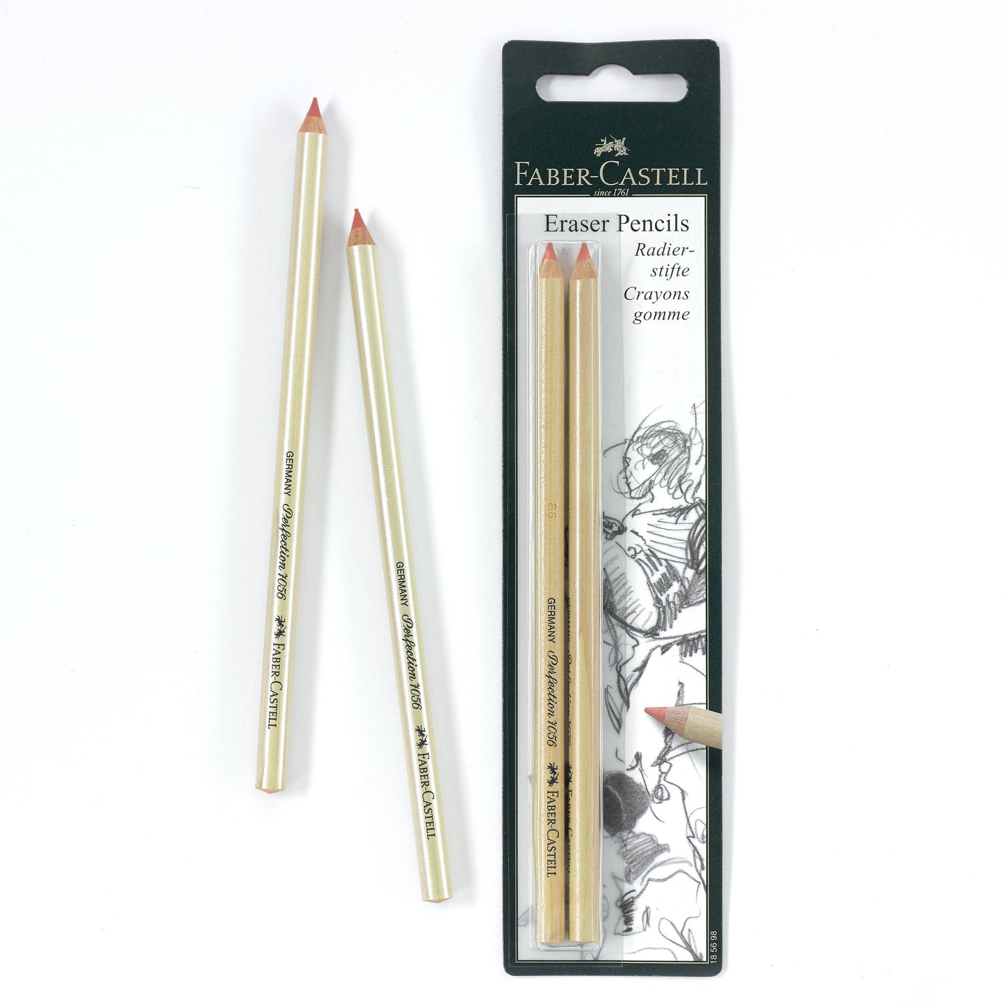Perfection 7056 Eraser Pencils, pack of 2 pencils