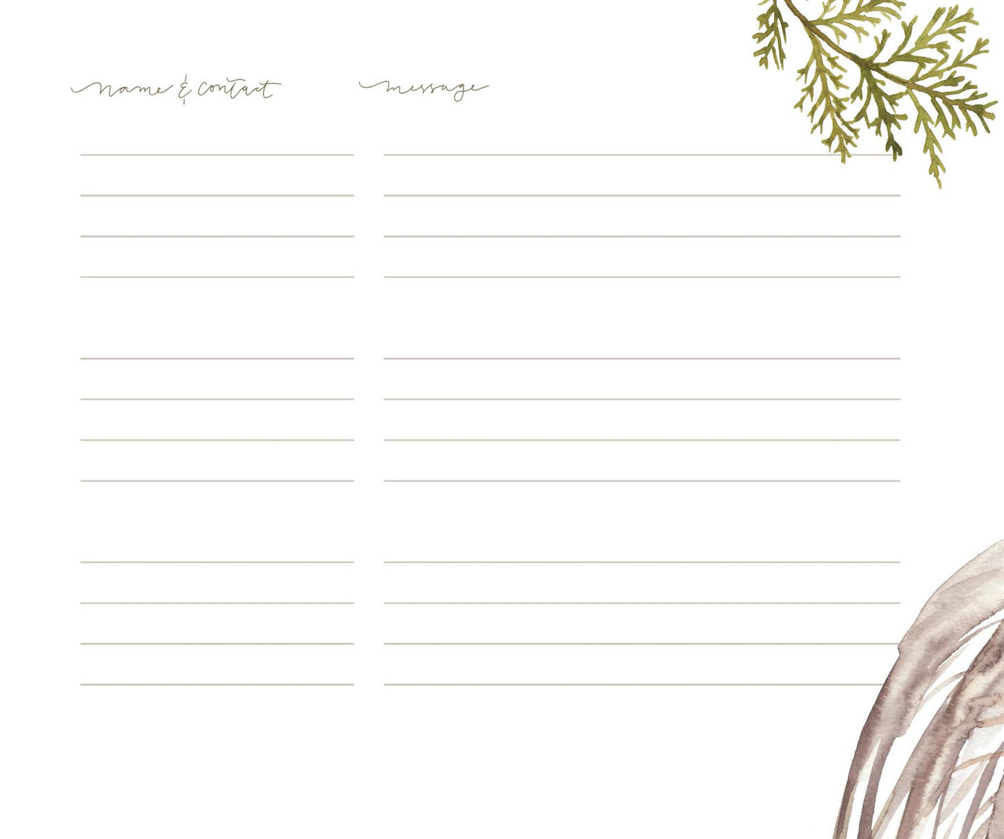 In Our Home Guestbook