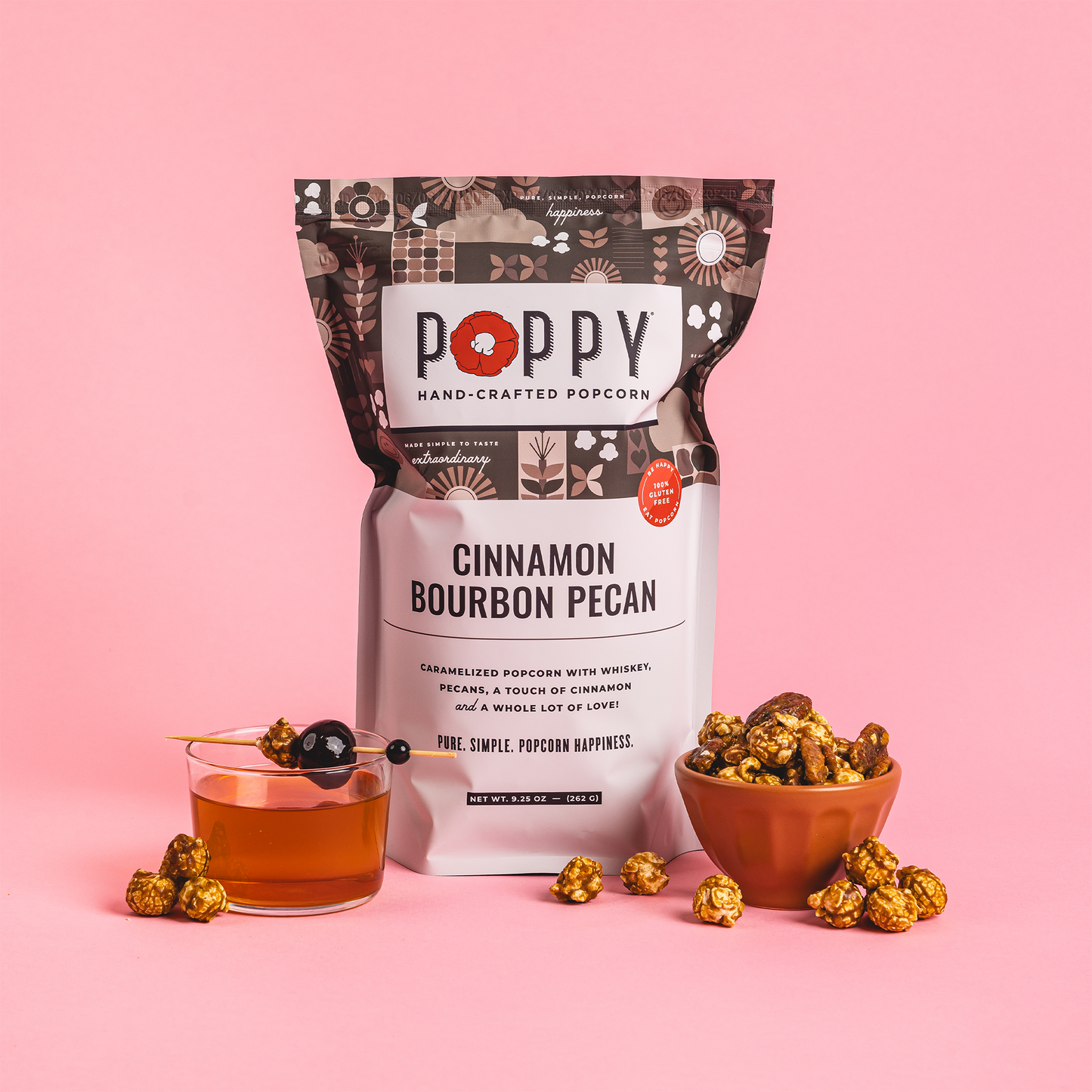 POPPY Cinnamon Bourbon Pecan Popcorn