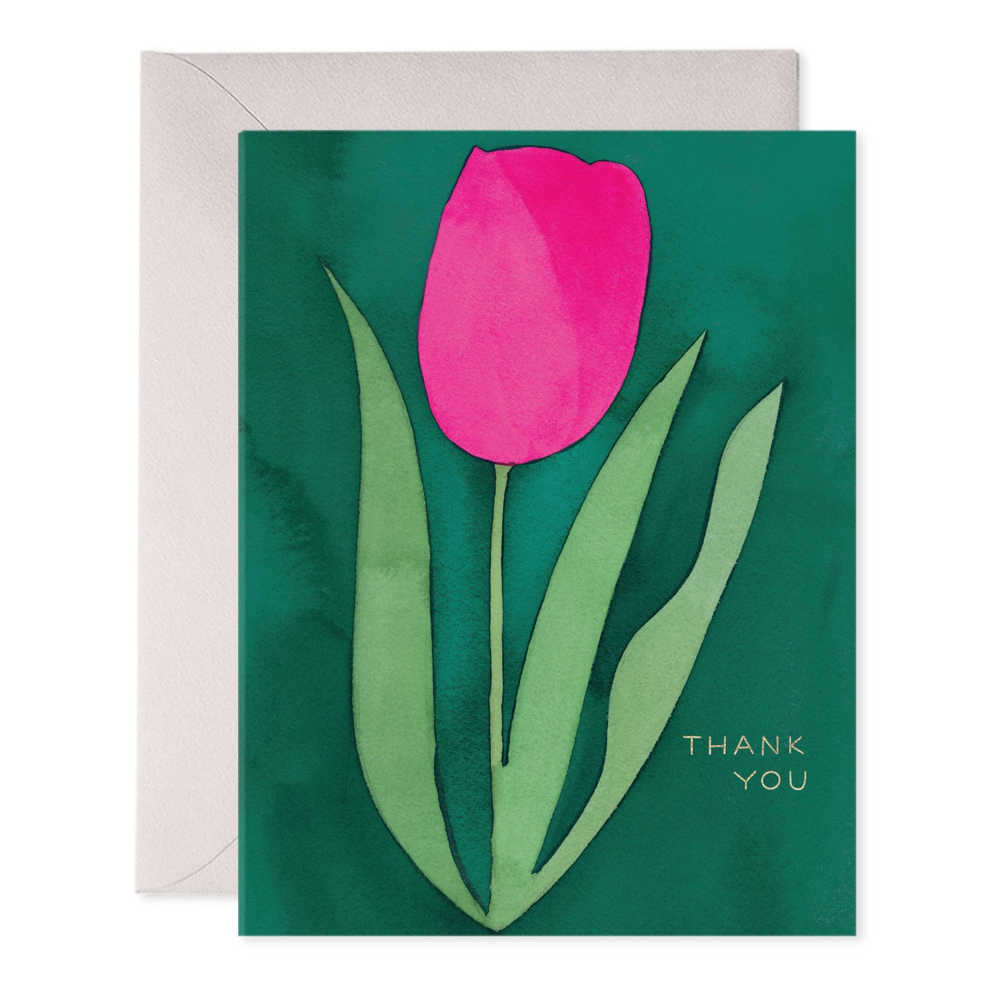 Pink Tulip 'Thank You' Single Card