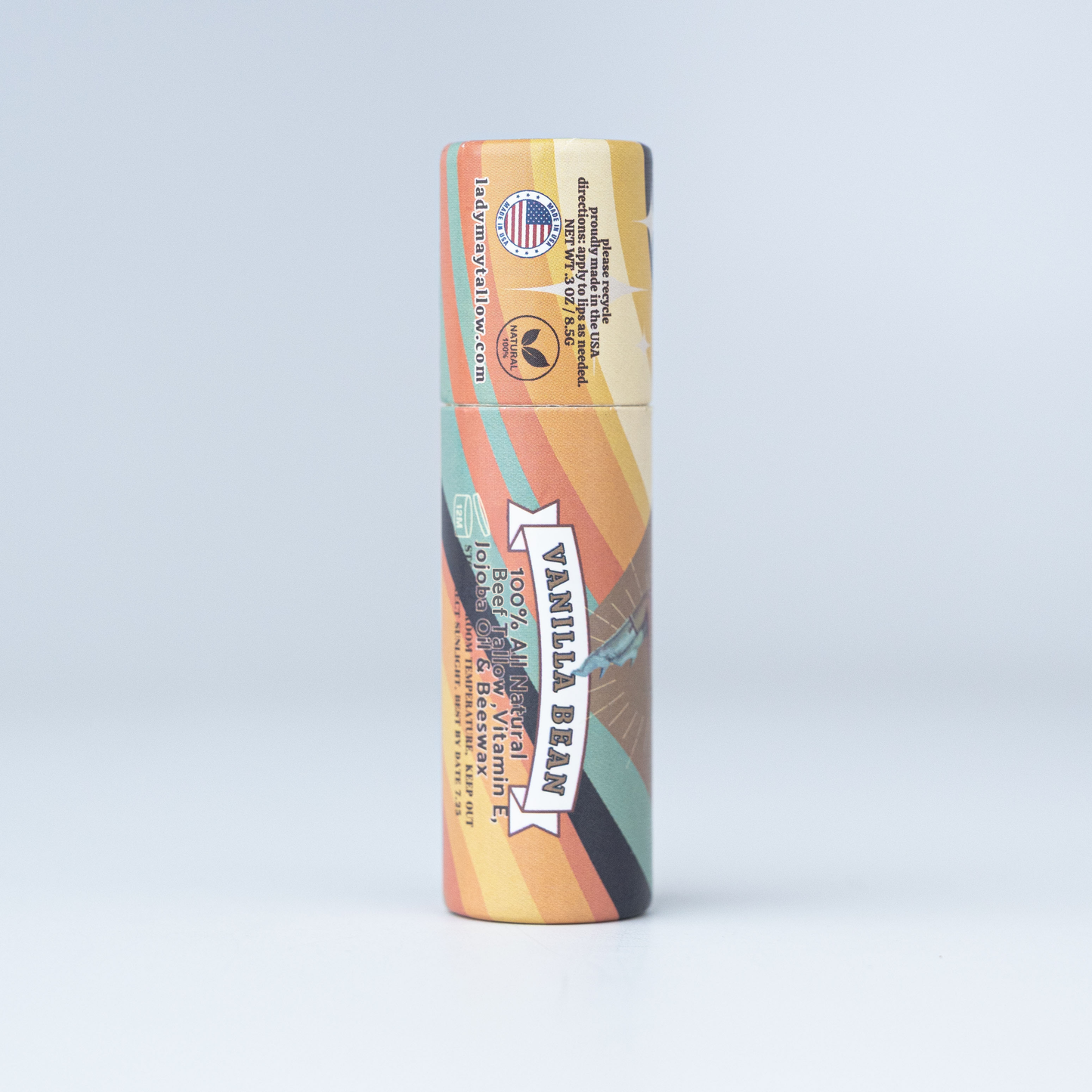 Tallow Lip Balm - CHOOSE A FLAVOR - Natural Beef Tallow Lip Moisturizer with Beeswax & Jojoba Oil