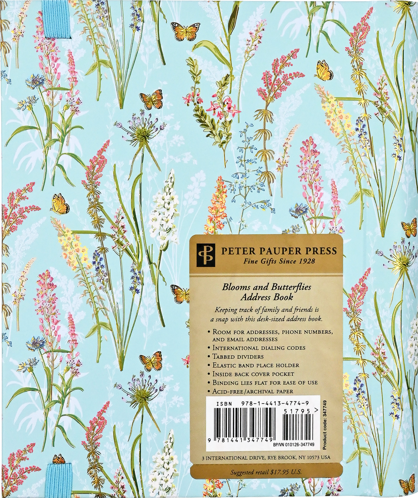 Blooms & Butterflies Large Address Book
