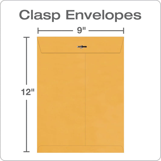 Quality Park 9x12 Clasp Envelope