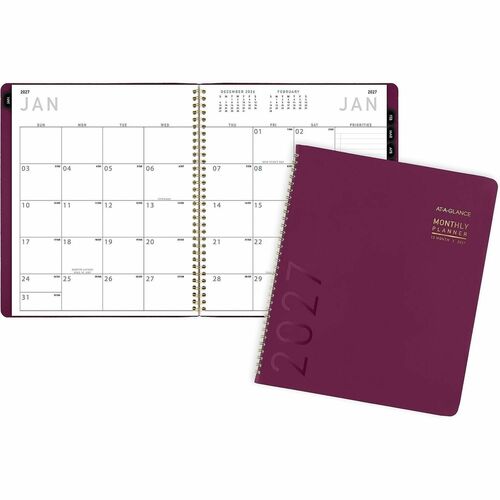 At-A-Glance My Week, Burgundy