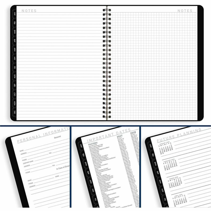 At-A-Glance My Week, Lite Planner, Black (AAG7054XL05)