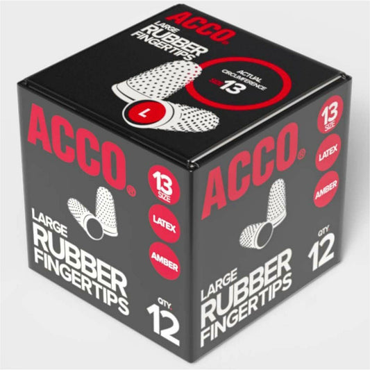 ACCO Rubber Finger Tips, Large