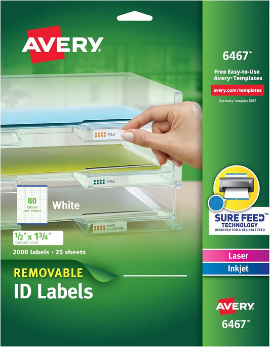 Avery Removable ID Labels