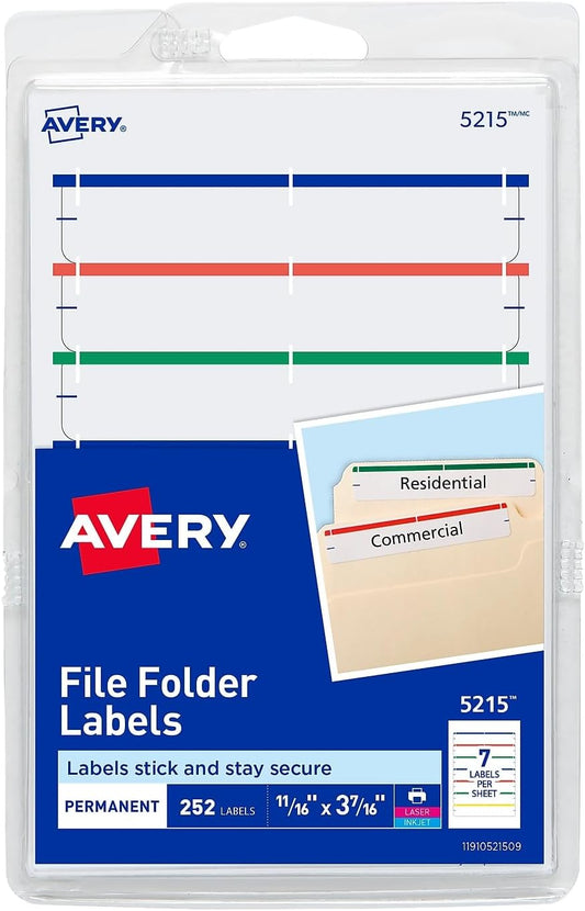 Avery File Folder Labels