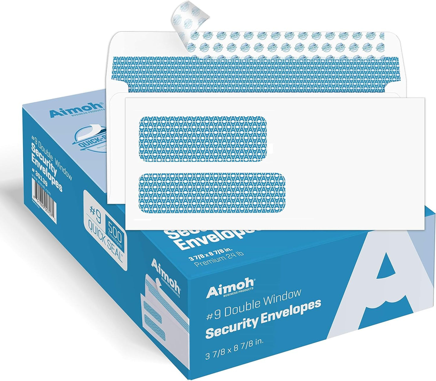 Aimoh #9 Double Window Security Envelopes