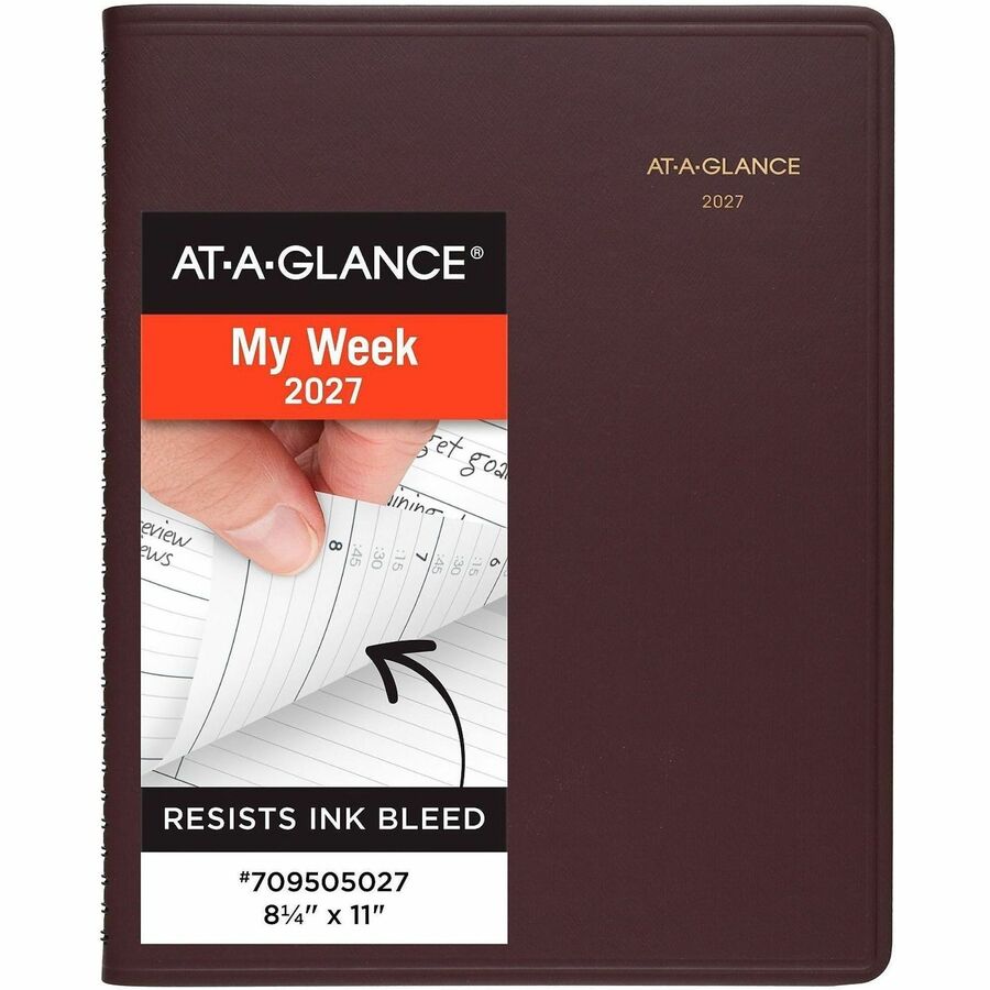 At-A-Glance Weekly Appointment Book, Burgundy