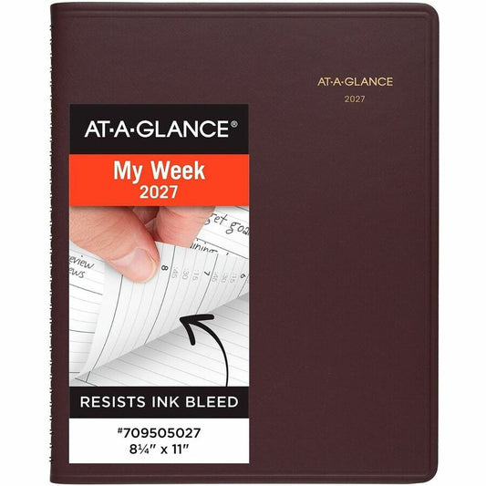 At-A-Glance Weekly Appointment Book, Burgundy