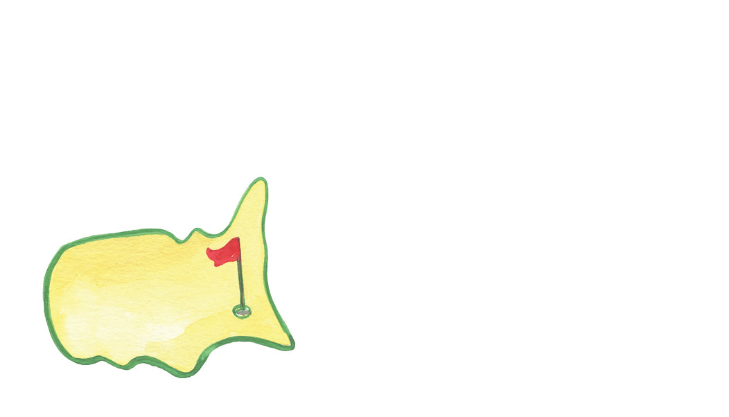 Augusta Yellow Golf Happy Note