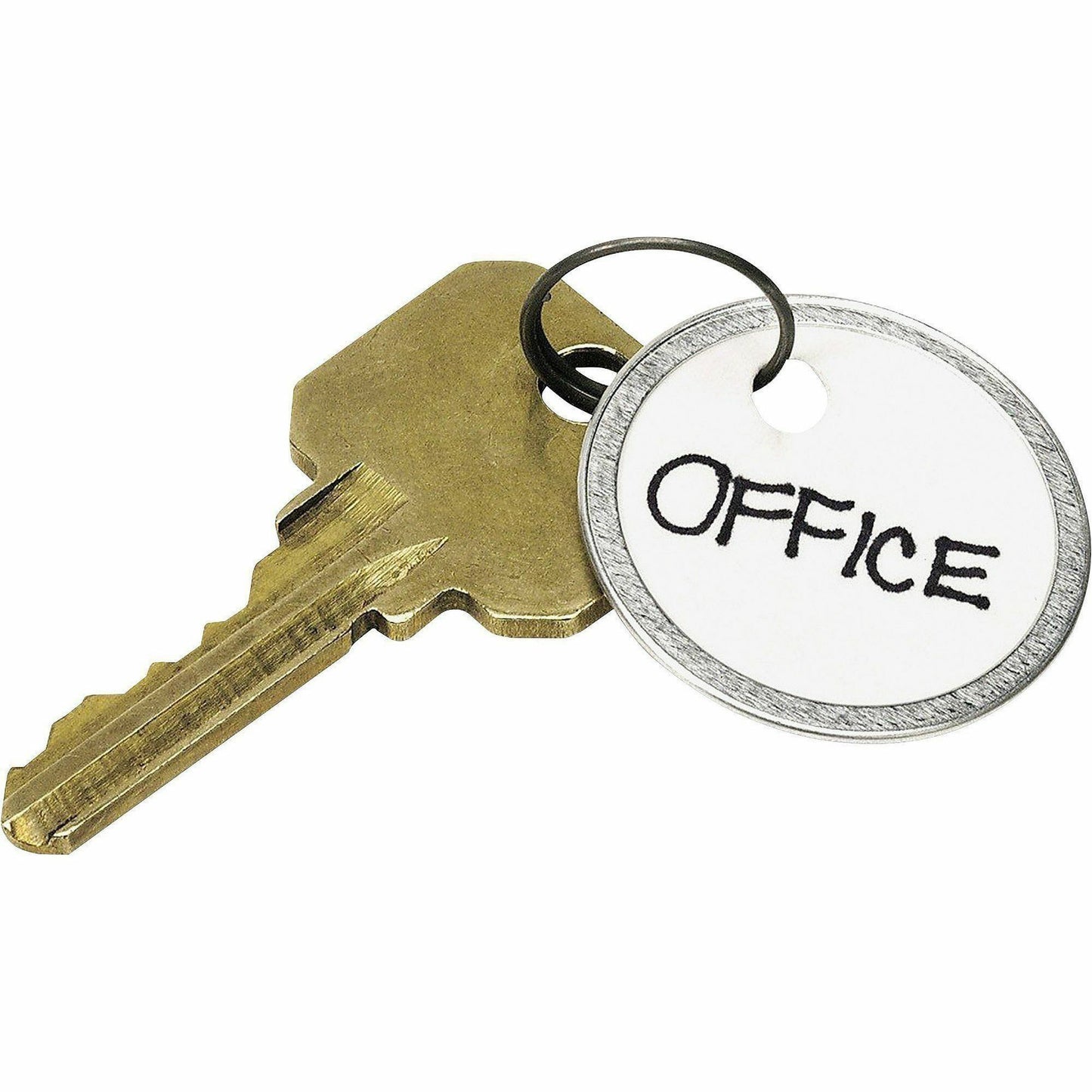 Avery® Metal Rim Key Tags- White, 50 Tags