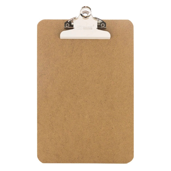 Hardboard Clipboard w/ Sturdy Spring Clip