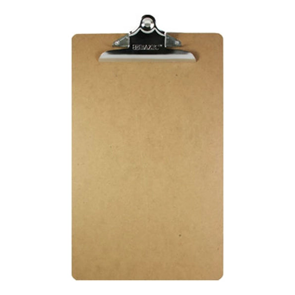 Hardboard Clipboard w/ Sturdy Spring Clip
