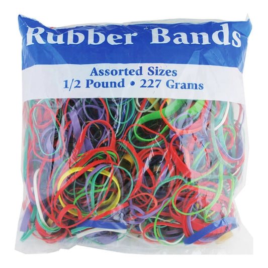 BAZIC Assorted Rubber Bands .5 lbs