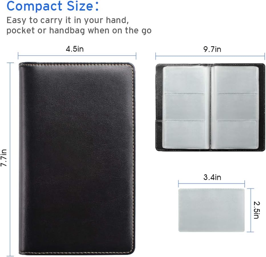 Sooez Professional Business Card Holder / Organizer, Black