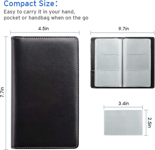 Sooez Professional Business Card Holder / Organizer, Black