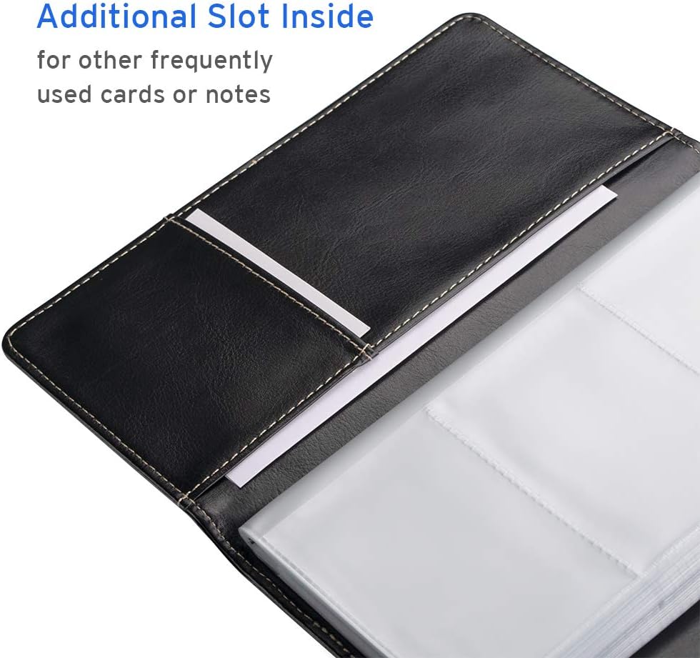 Sooez Professional Business Card Holder / Organizer, Black