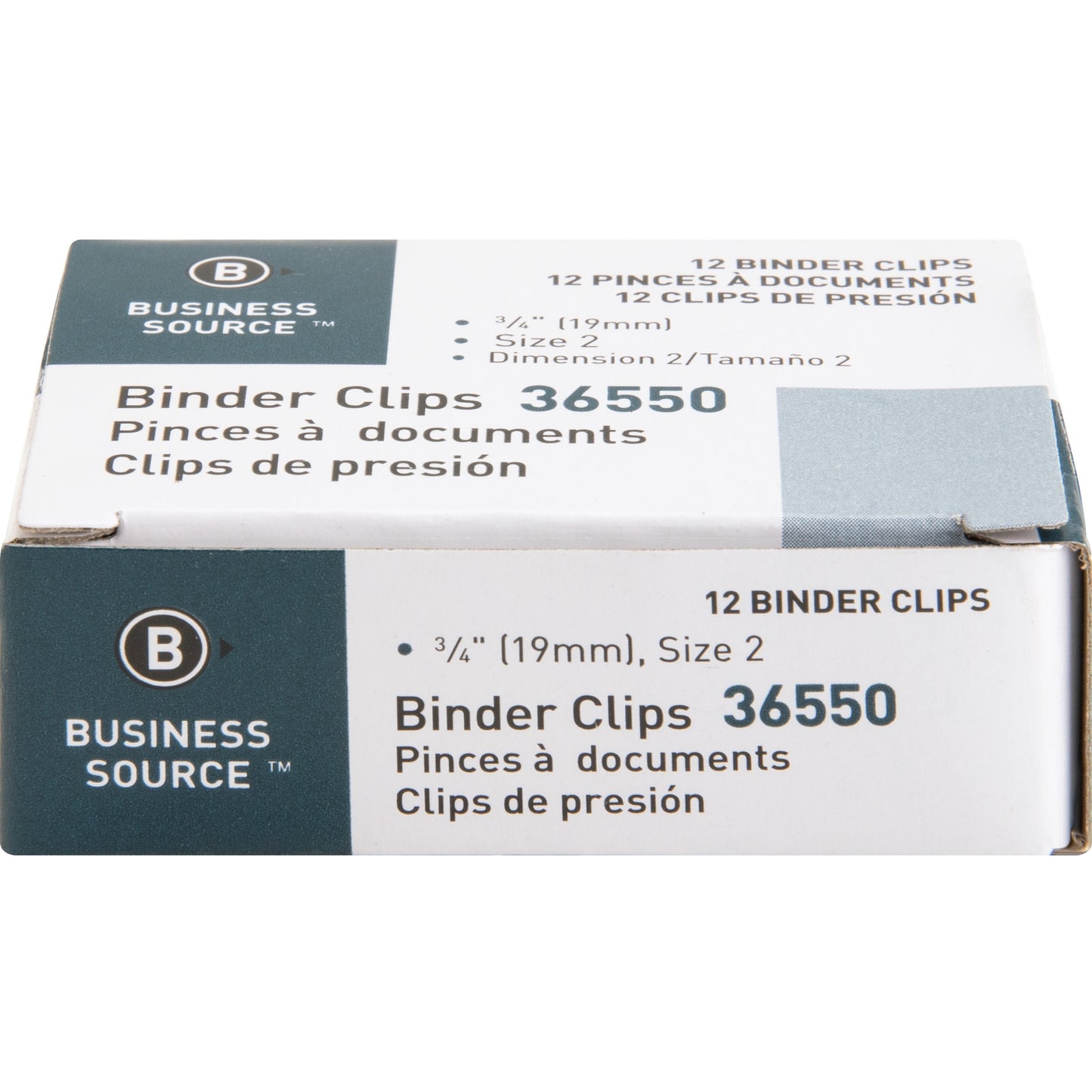 Business Source Fold-back Small Binder Clips, Black
