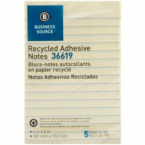 BS Ruled Adhesive Notes