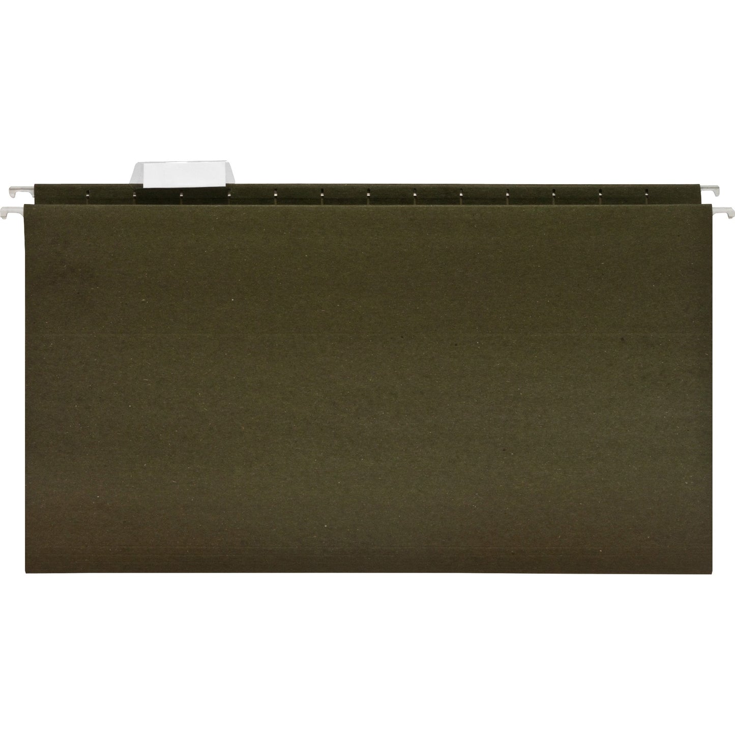 Business Source 1/5 Tab Cut Legal Standard Green Hanging Folder