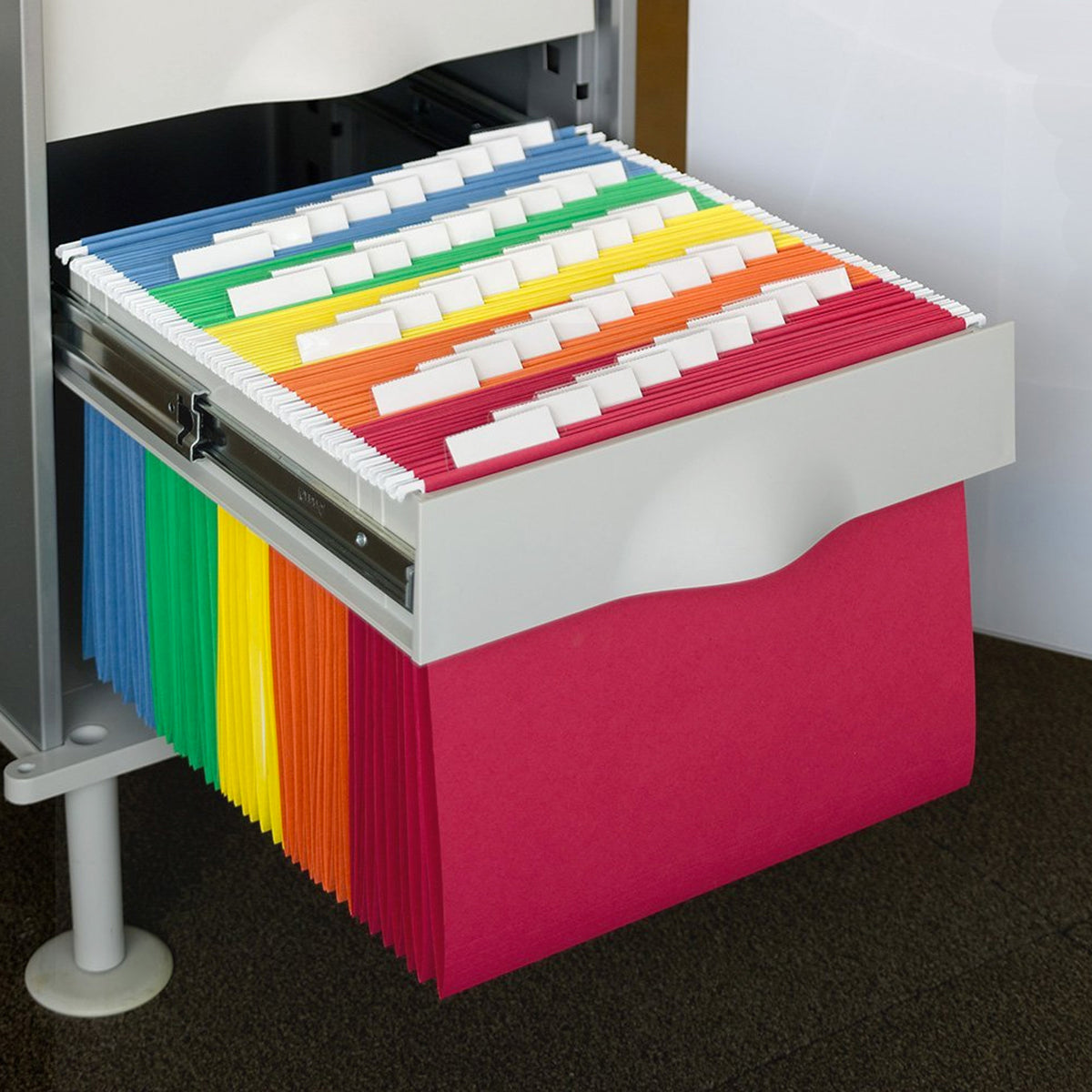 Business Source Letter Size Assorted Colors Hanging Folders – Bourbon ...