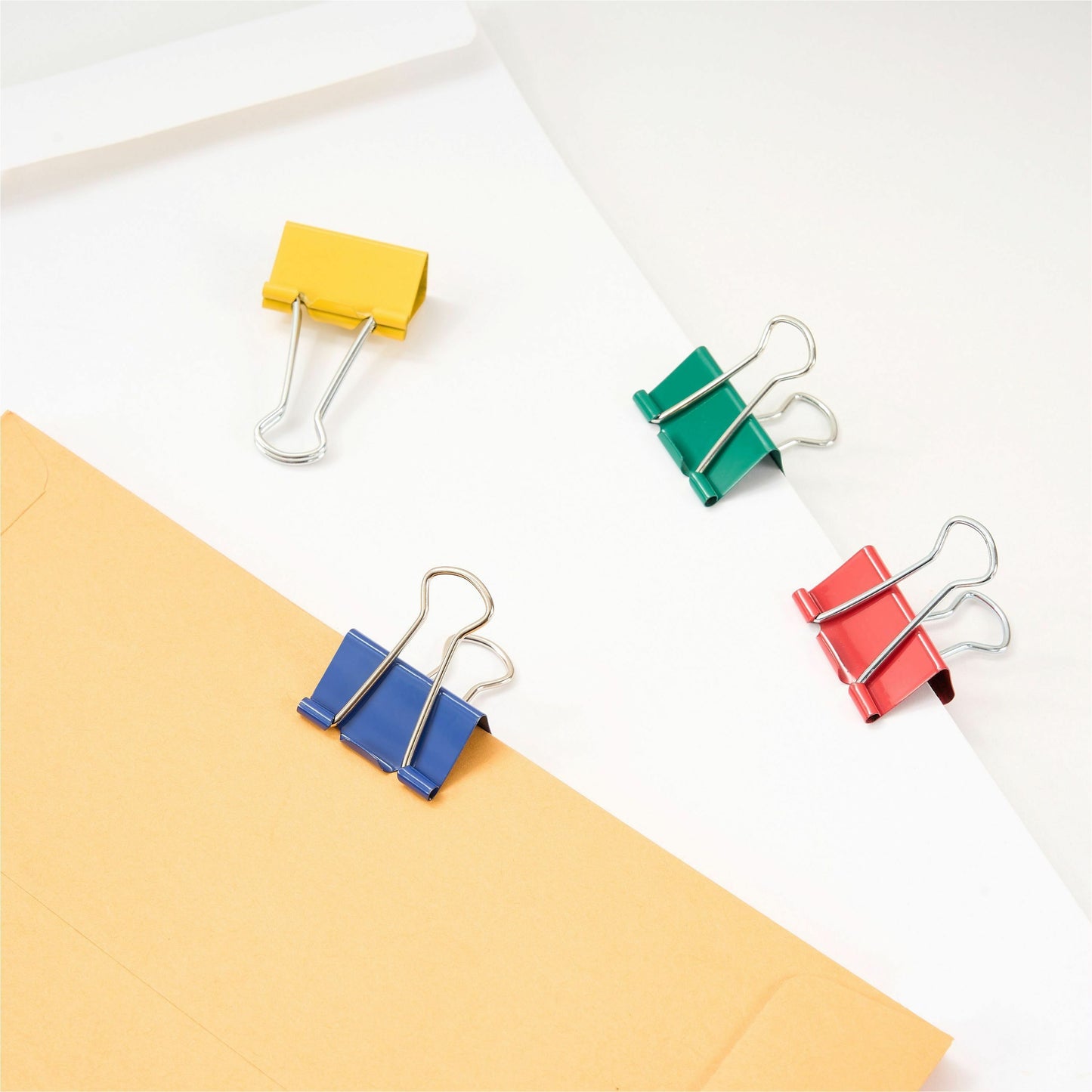 Business Source Large 2" Colored Binder Clips