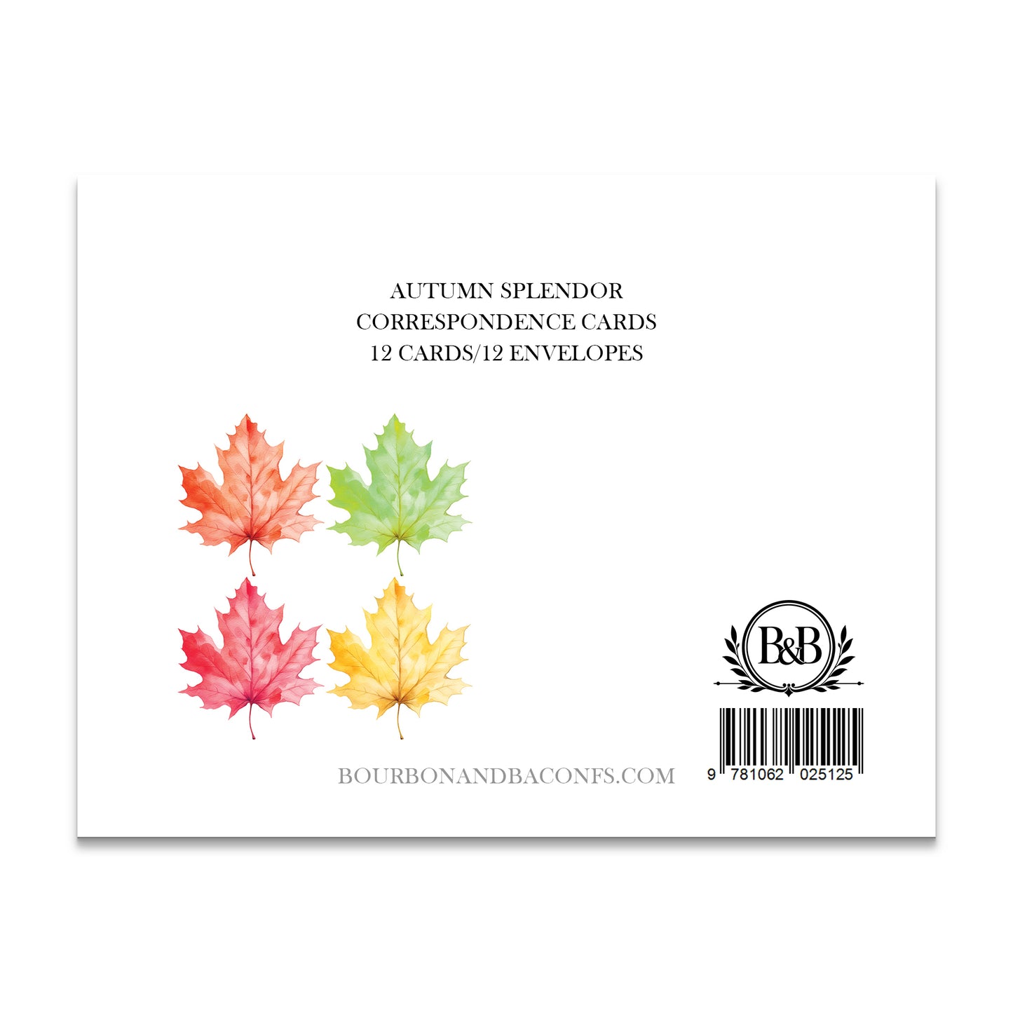 Maple Leaf Correspondence Cards Collection - Flat Stationery Note Cards