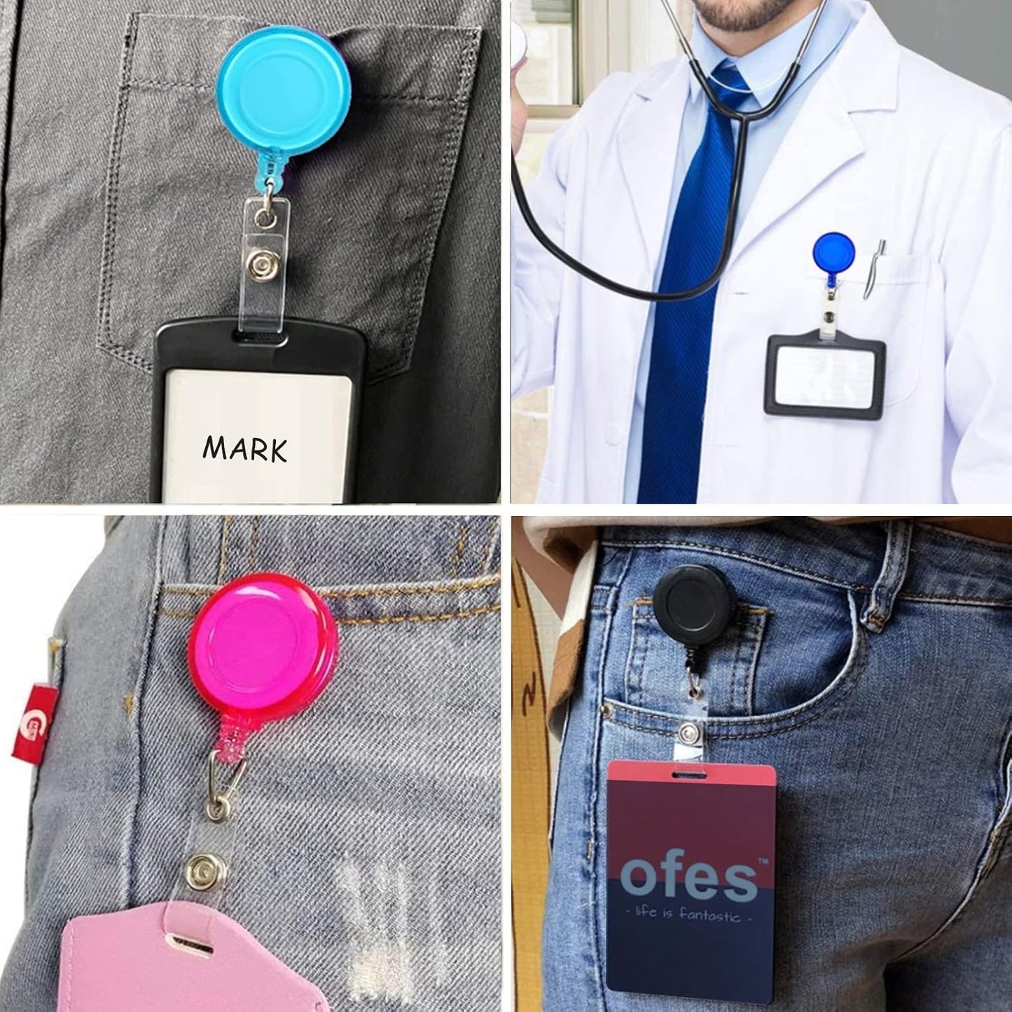 Retractable Badge Holder w/ Clip