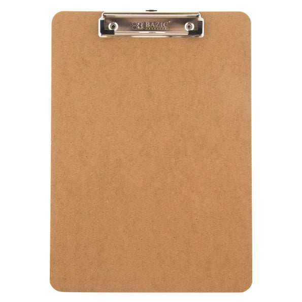 Hardboard Clipboard w/ Sturdy Spring Clip