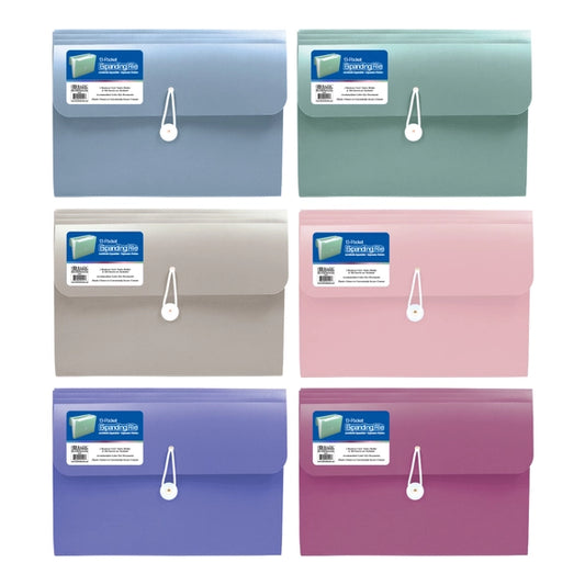 Expanding File A4/Letter Size; 13 or 7 Pocket- Assorted Colors