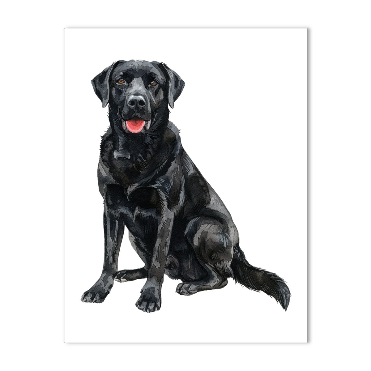 Labrador Retriever, Black Note Cards Blank Boxed Set of 10