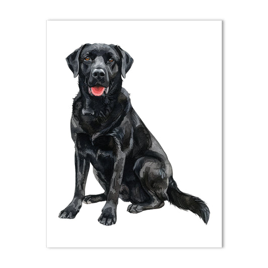Labrador Retriever, Black Note Cards Blank Boxed Set of 10