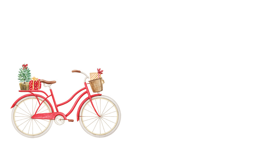 Red Bike Tiny Notes 30 pack - Gift Tags - Place Cards