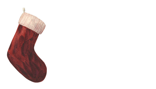 Christmas Red Stocking Happy Notes