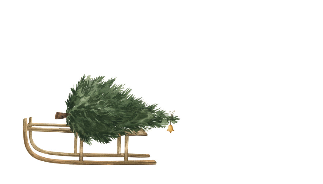 Christmas Here Comes The Tree Happy Notes