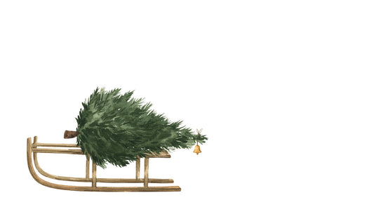 Christmas Here Comes The Tree Happy Notes