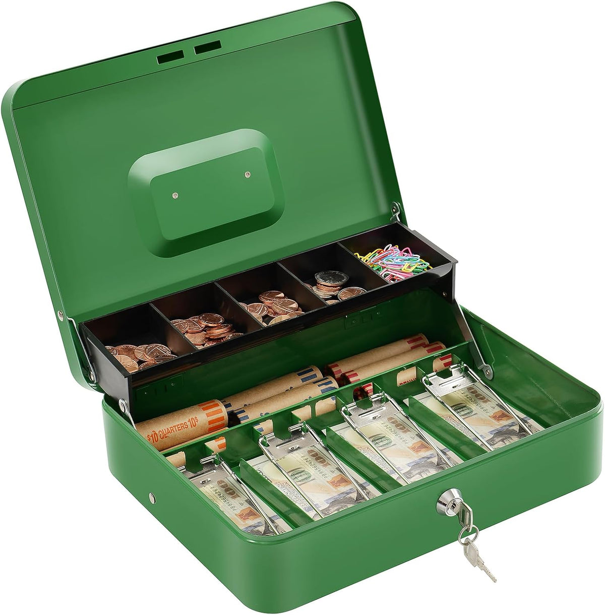 Cash Box with Lock Key