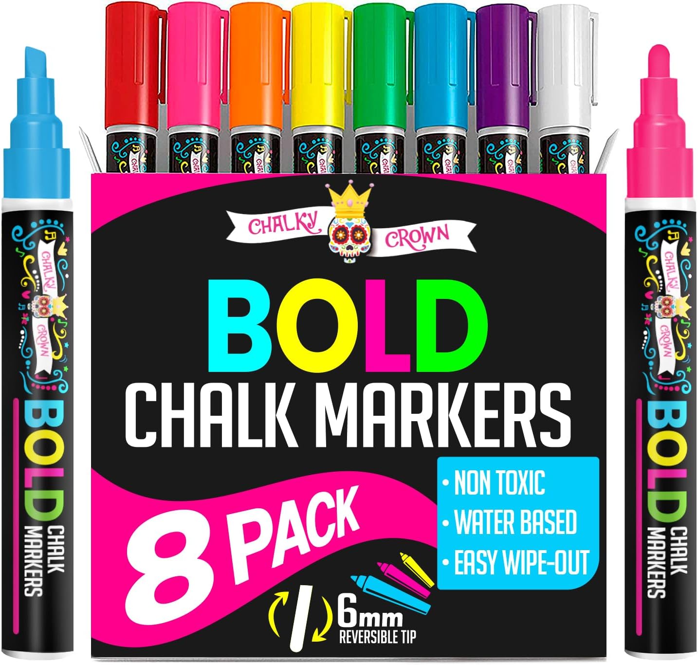 Pentel Wet Erase Chalk Marker, Singles or 8 pack
