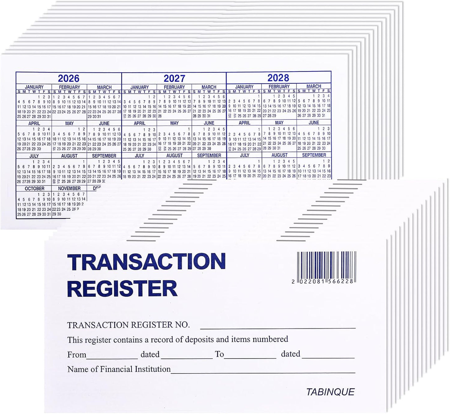 Checkbook Transaction Register