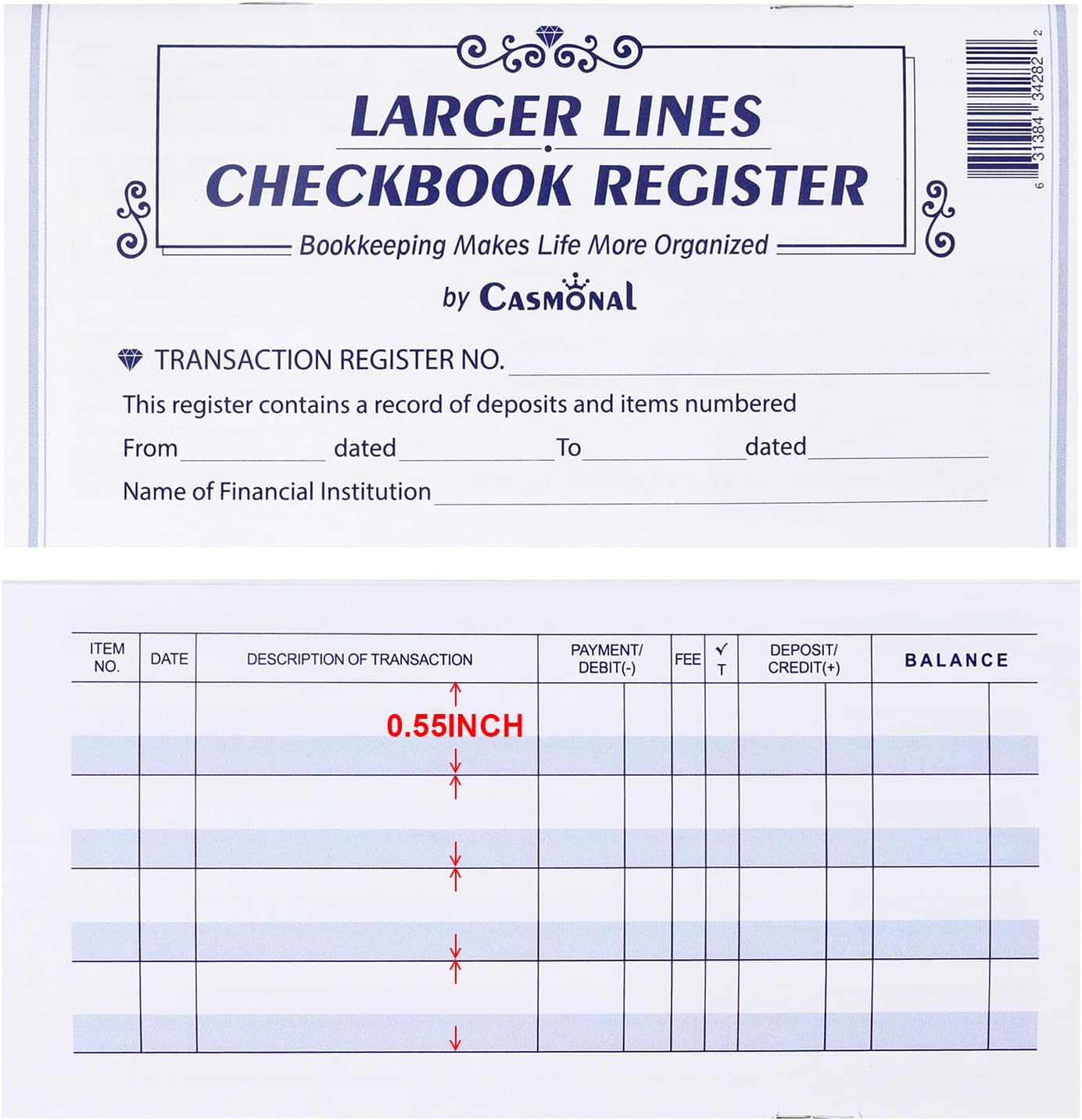 Checkbook Transaction Register