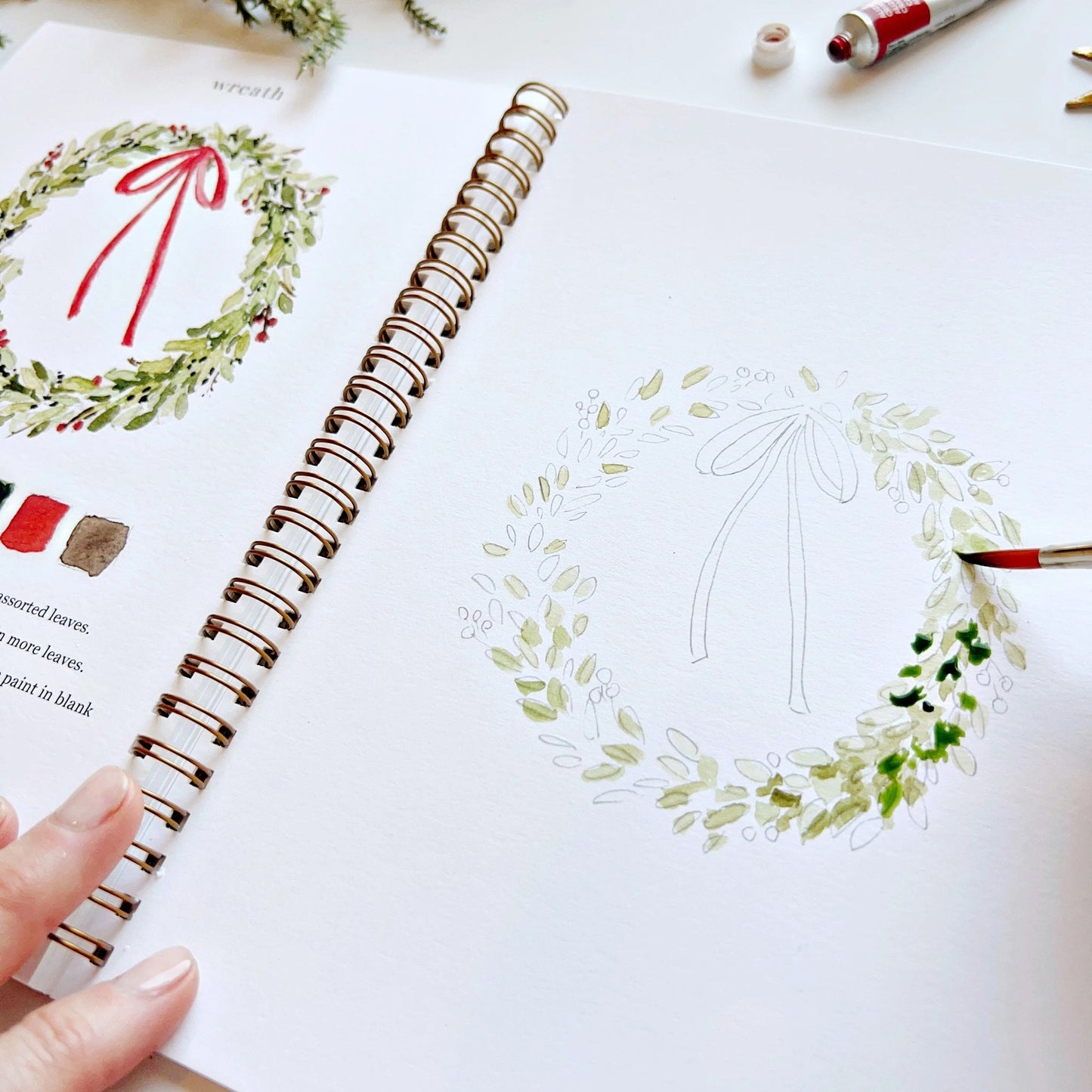 Emily Lex Christmas Watercolor Workbook