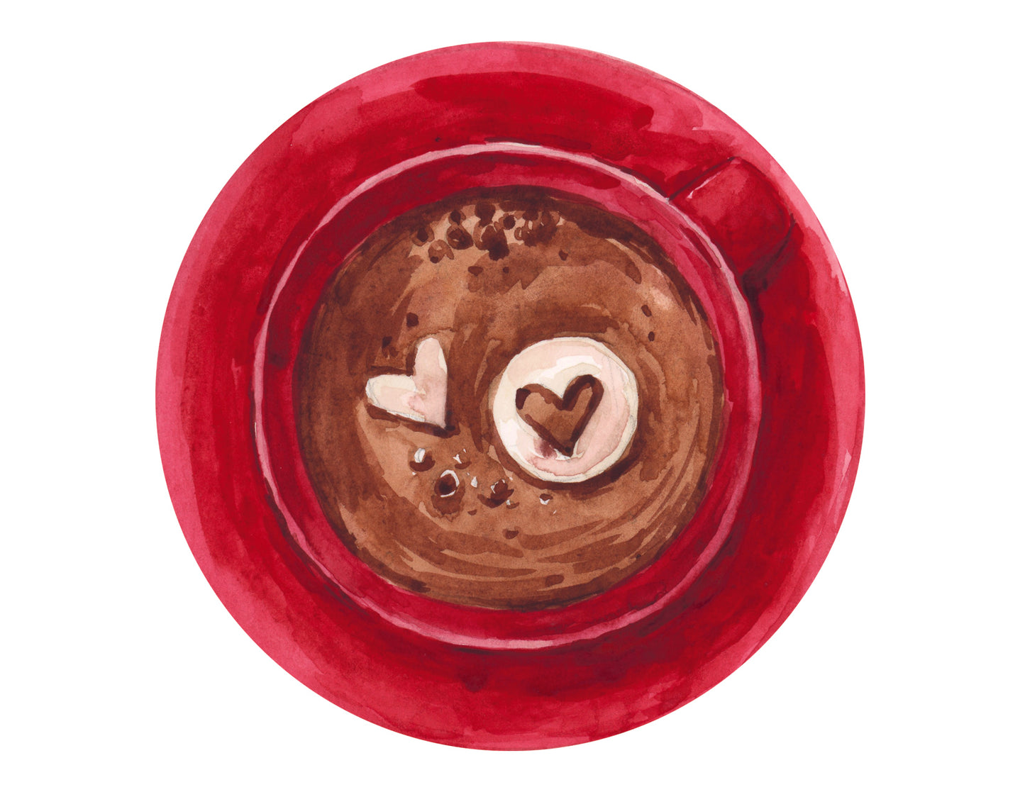 Cozy Cocoa Latte, Red Cup Note Card